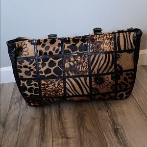 Cecconi Porto leather ostrich animal purse